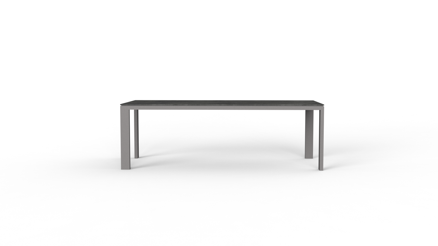 Brief long dining table