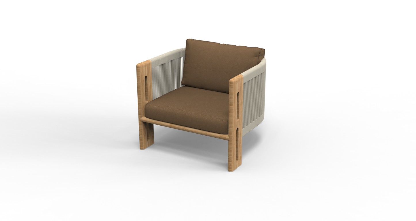 Camano Single Sofa (Teak)