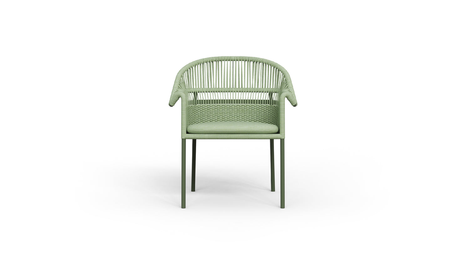 Collar dining chair