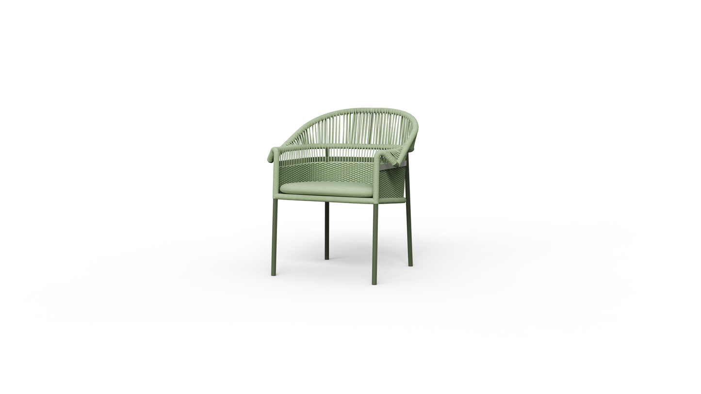 Collar dining chair