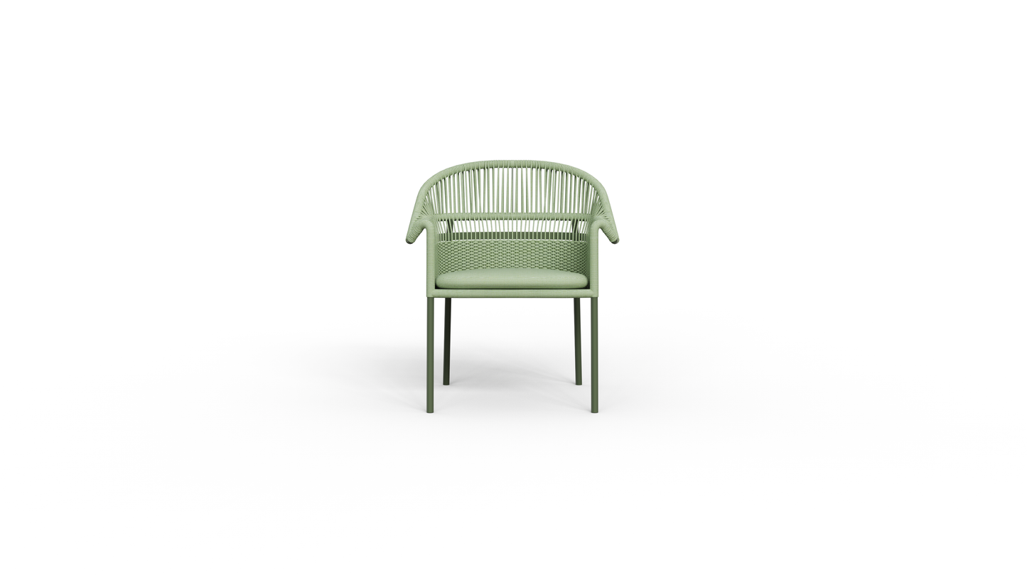 Collar dining chair