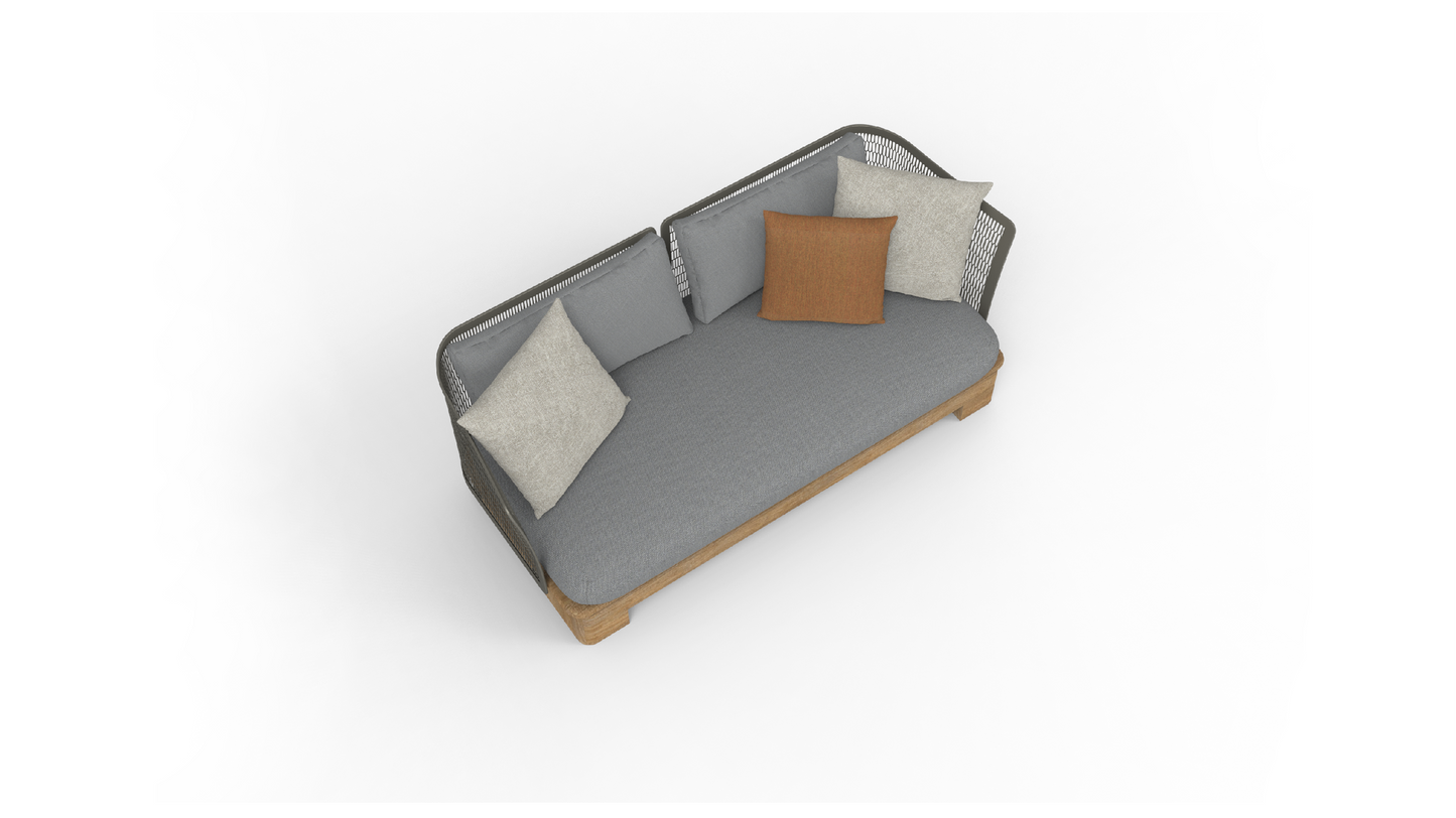 Fat mesh-2-seat sofa