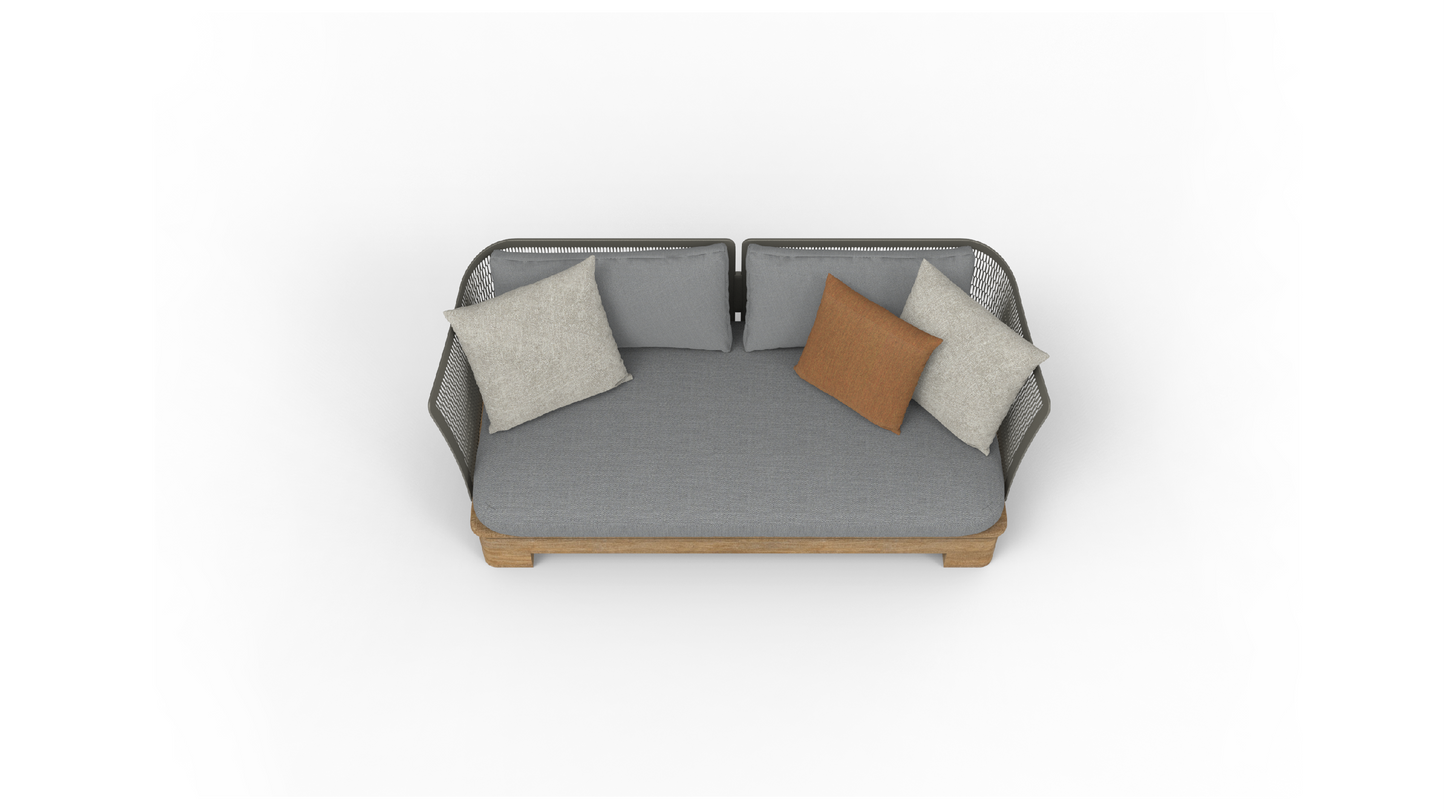 Fat mesh-2-seat sofa