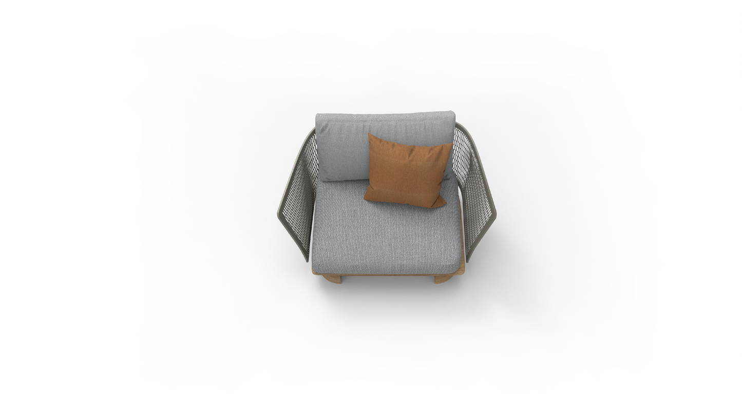 Fat mesh-single sofa