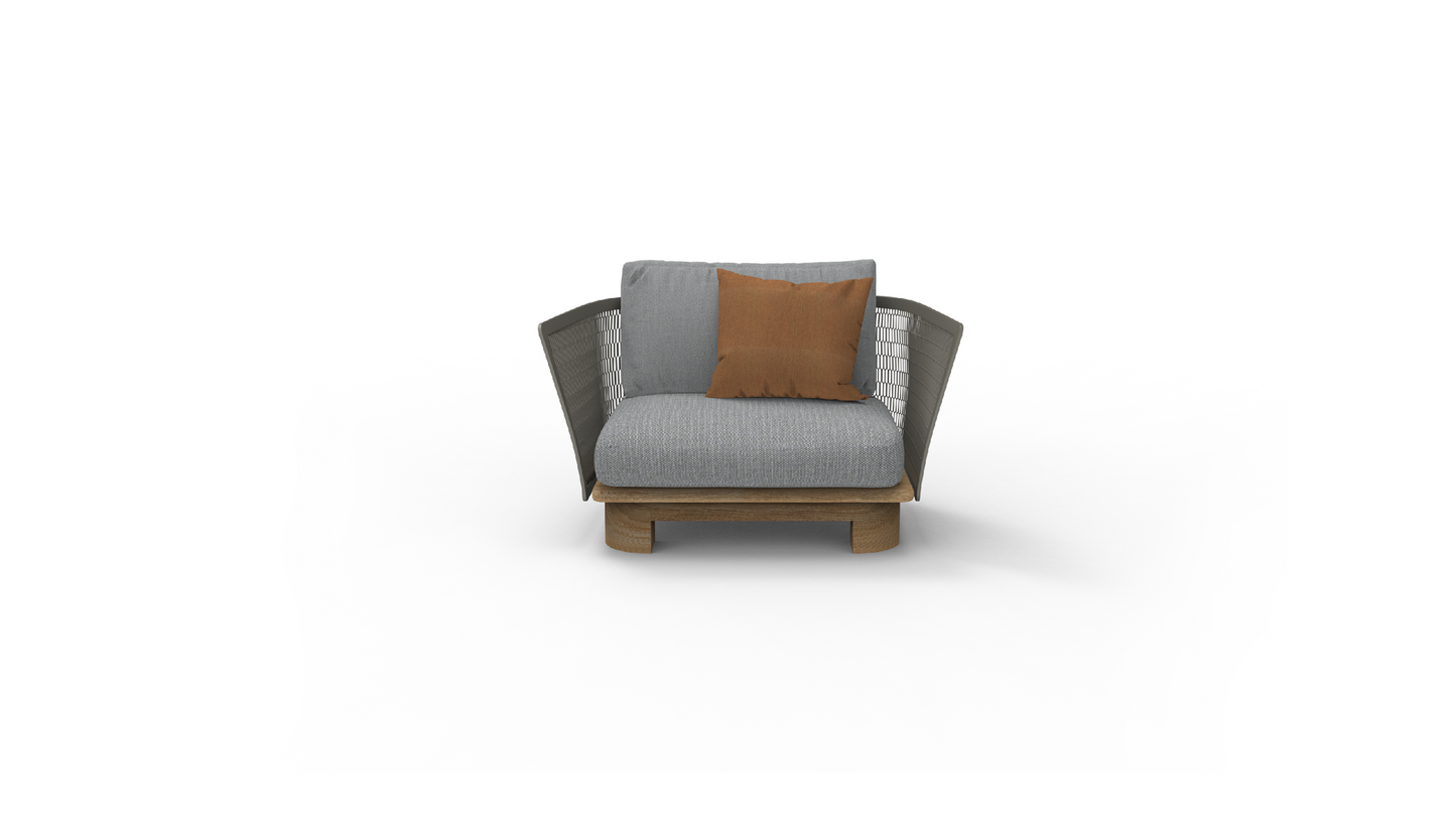 Fat mesh-single sofa