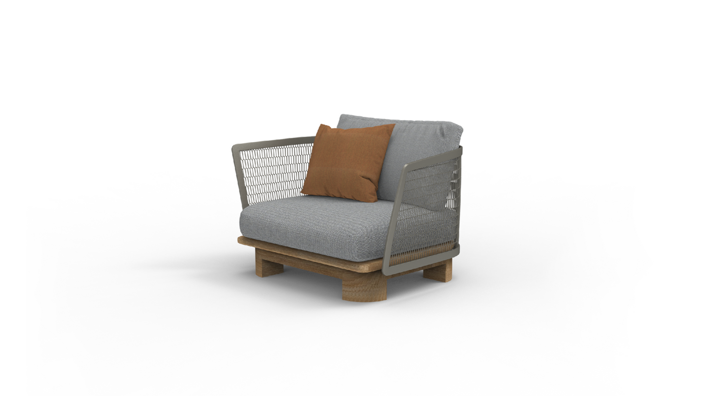 Fat mesh-single sofa