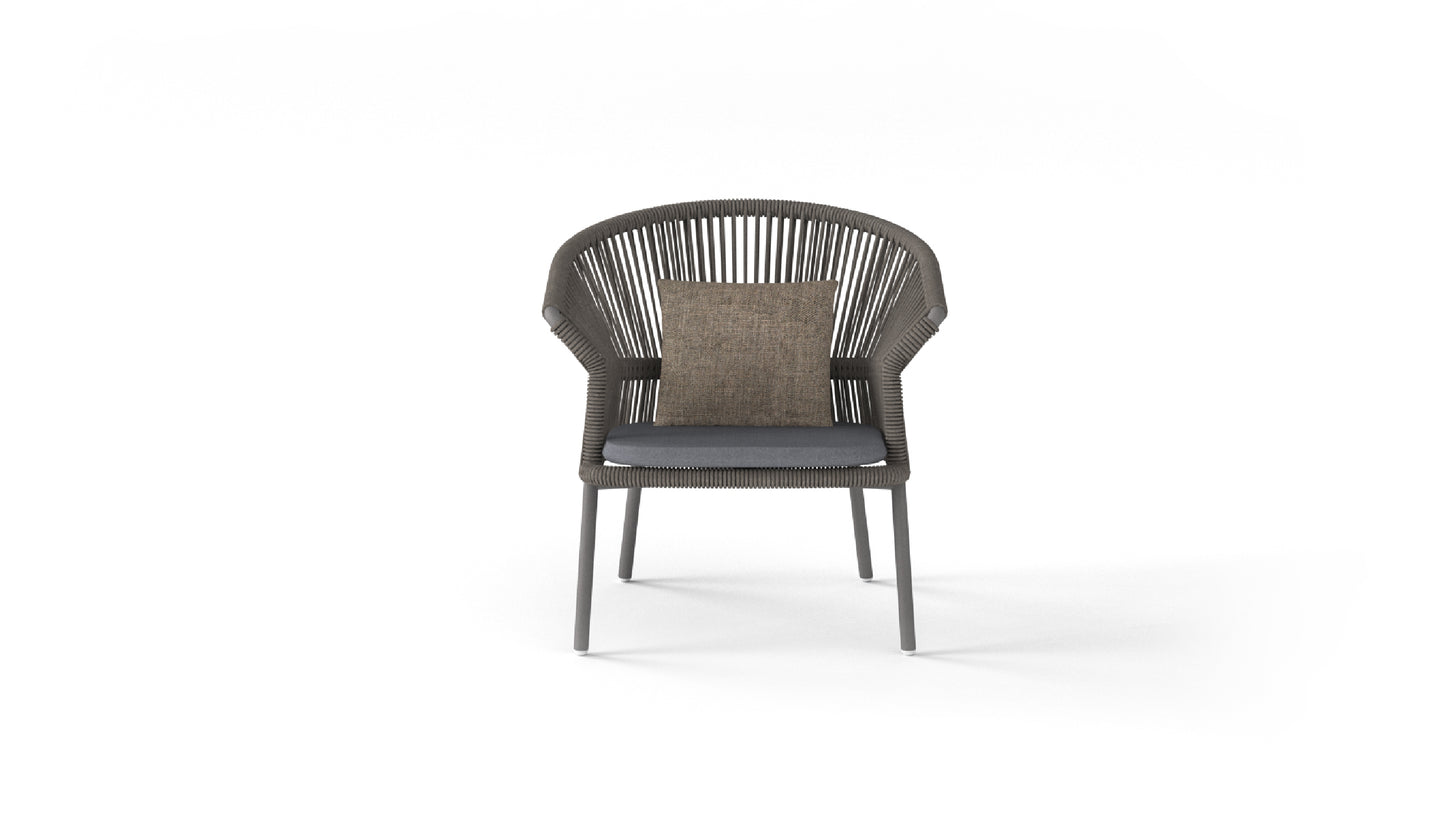 Peplum lounge chair