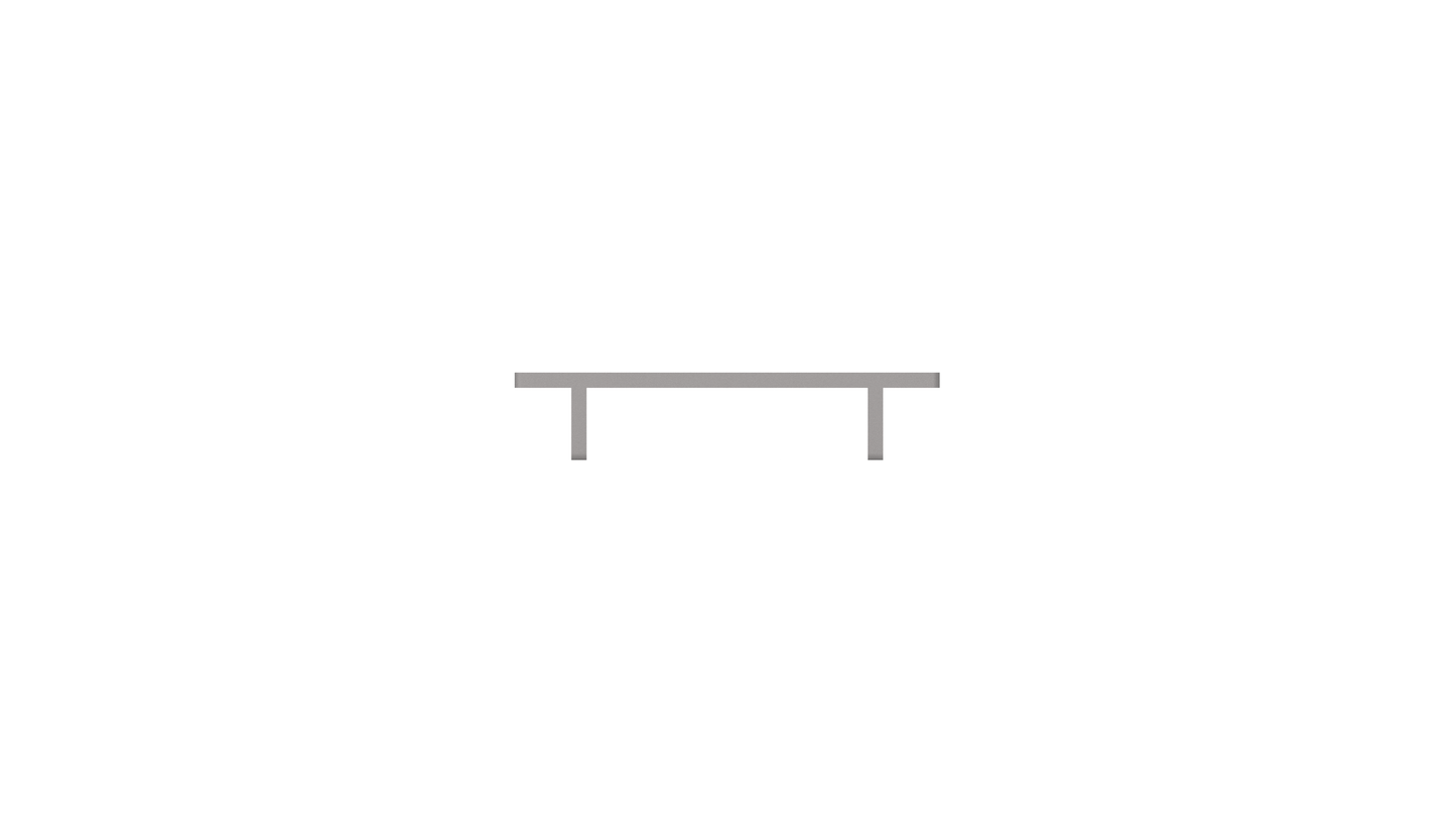 Twist long coffee table
