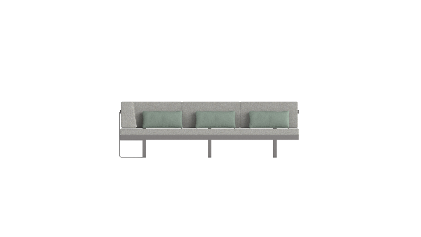 Twist right corner seat sofa