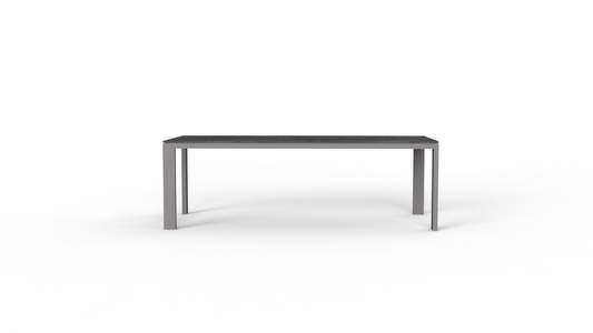 Brief long dining table