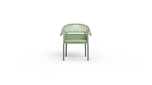 Collar dining chair
