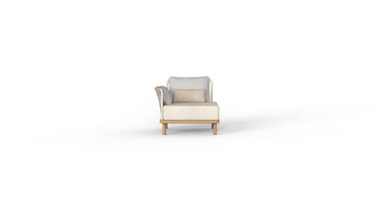 Flower right corner seater sofa