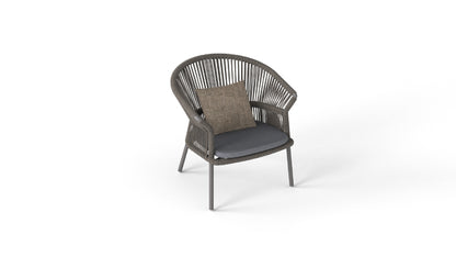 Peplum lounge chair