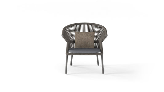 Peplum lounge chair