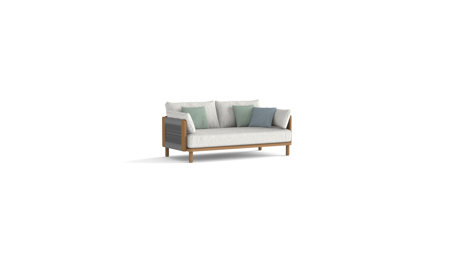 Piece-2-seater sofa(Teak)
