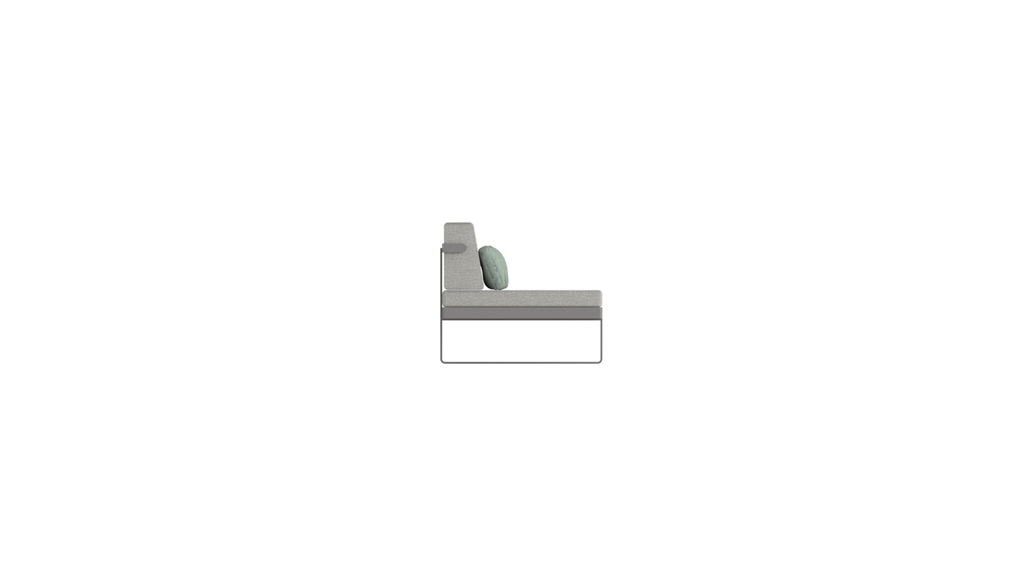 Twist middle seat sofa
